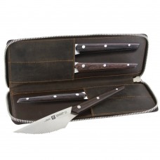 Zwilling JA Henckels Gentlemen's Steak Knife Set with Leather Travel Case JAH2075